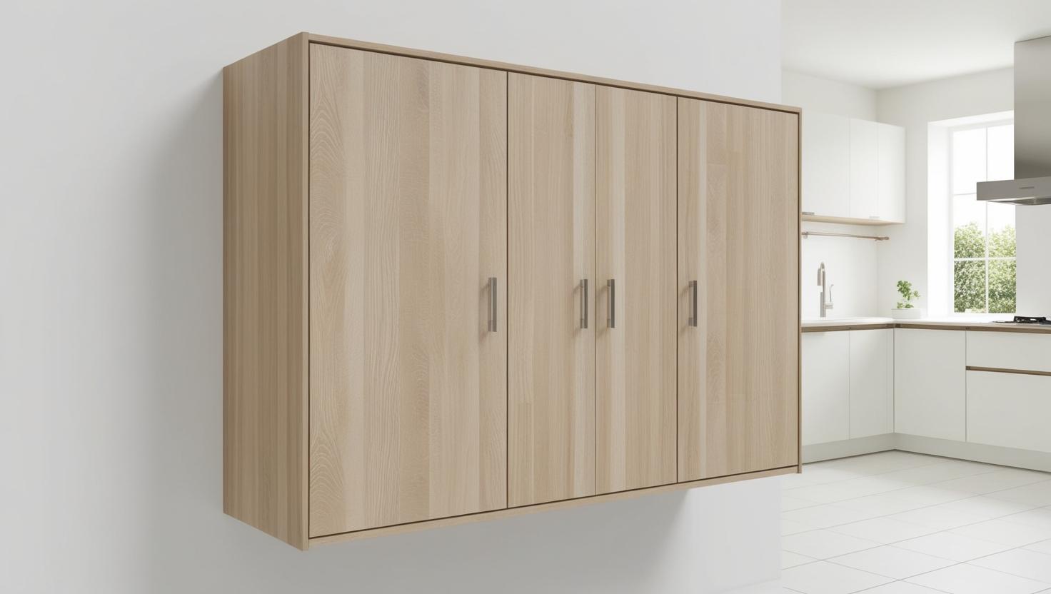 Tủ bát đĩa gỗ MDF âm tường
