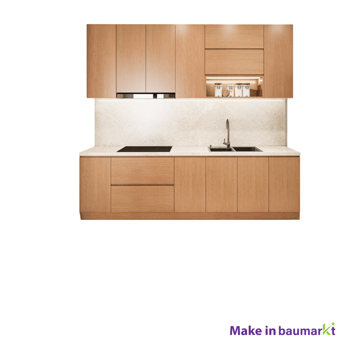 キッチンキャビネットシステム - 木製ディッシュキャビネット