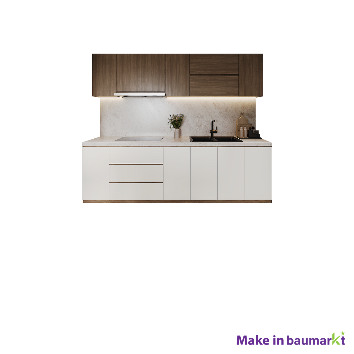 キッチンキャビネットシステム - 木製ディッシュキャビネット